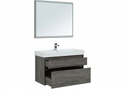 Aquanet Мебель для ванной Nova Lite 100 2 ящика, дуб рошелье – фотография-5